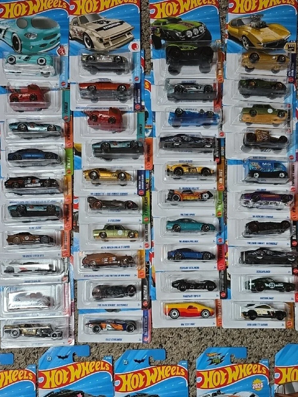 72 Car Lot Of 2026 Hot Wheels Including Model A Super Treasure Hunt